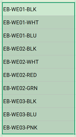 kopioi excel-tietoja