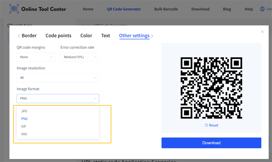 qr code image format QR-koodin kuvamuoto