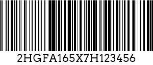 Koodi 128 VIN Barcode