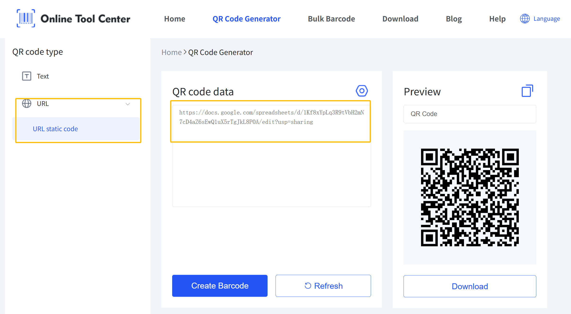 Generating QR Code