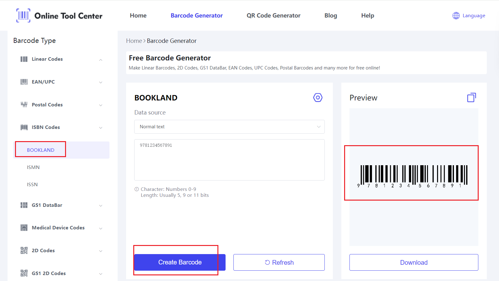 Ilmainen online Bookland EAN barcode generator.png