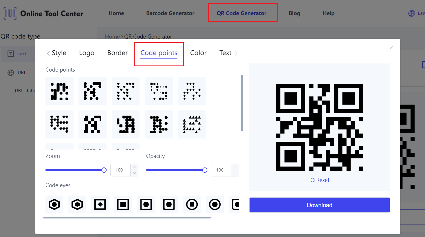 Luo QR-koodeja käyttäen Dots.png