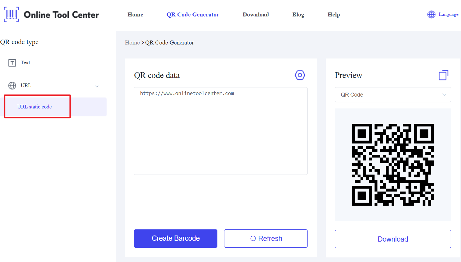 URL QR-koodi generaattori