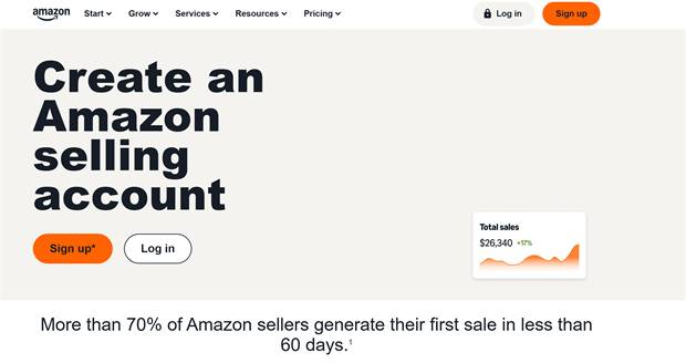 Amazon myyjä tili