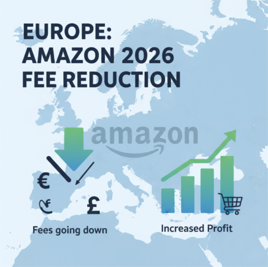 Europe amazon fee reductio Euroopassa Amazonin maksualennus
