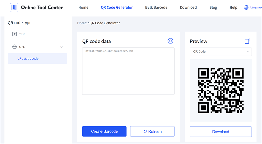 Erate staattinen QR-koodi
