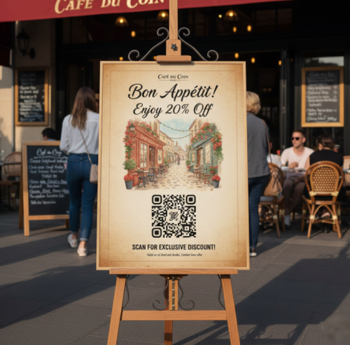 ravintolan edist&auml;minen qr koodi