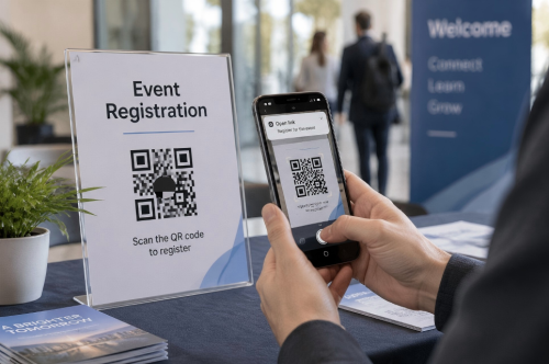QR-koodi rekister&ouml;intiin